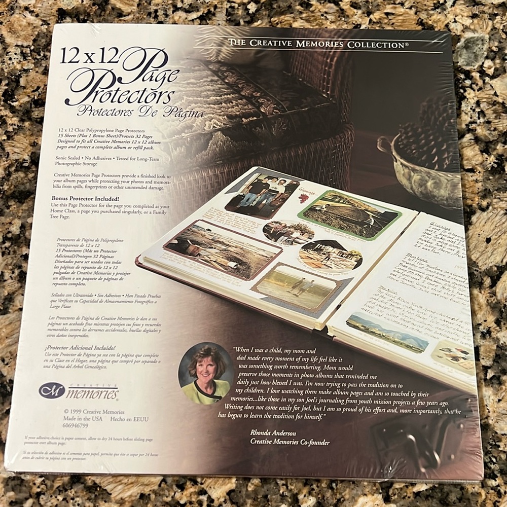 NEW AND SEALED CREATIVE MEMORIES 12x12 CLEAR PAGE PROTECTORS
